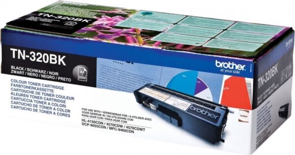 Toner Original Brother Black, TN320BK, pentru HL-4140|4150|4570|DCP-9270|9055|MFC-9970|9460, 2.5K,”TN320BK”