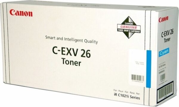 Toner Original Canon Cyan, EXV26C, pentru IR C1021I|IR C1028I|IR C1028IF, 6K,”CF1659B006AA”