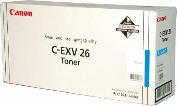 Toner Original Canon Cyan, EXV26C, pentru IR C1021I|IR C1028I|IR C1028IF, 6K,NOPP, „CF1659B006AA”