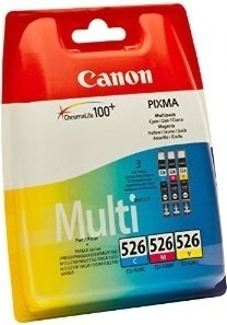 Combo-Pack Original Canon CMY, CLI-526MULTI, pentru Pixma IP4850|IP4950|IX6550|MG5150|MG5250|MG5350|MG6150|MG6250|MG8150|MG8250|MX715|MX885|MX895, , incl.TV 0.11 RON, „BS4541B006AA”