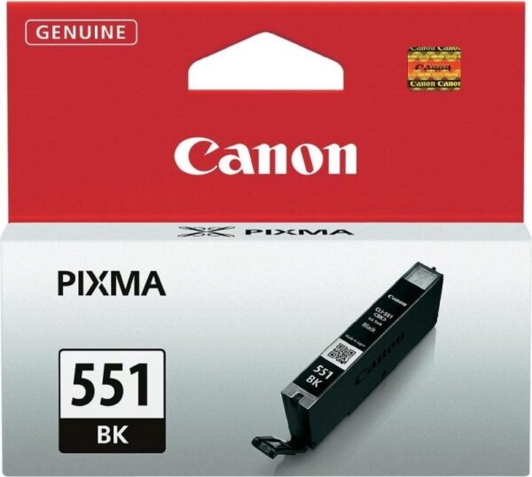 Cartus Cerneala Original Canon Black, CLI-551BK, pentru Pixma IP-7250|8750|IX-6850|MG-5450|5550|5650|6350|6450|6650|7150|7550|MX-725|925, 7ml, (timbru verde 0.15 lei), „BS6508B001AA”