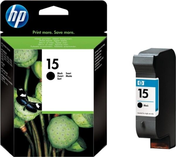 Cartus Cerneala Original HP Black, nr.15, pentru DJ8xx|9xx|38xx|OFv30|v40|v45|PSC7xx|950, , (timbru verde 0.15 lei), „C6615DE”