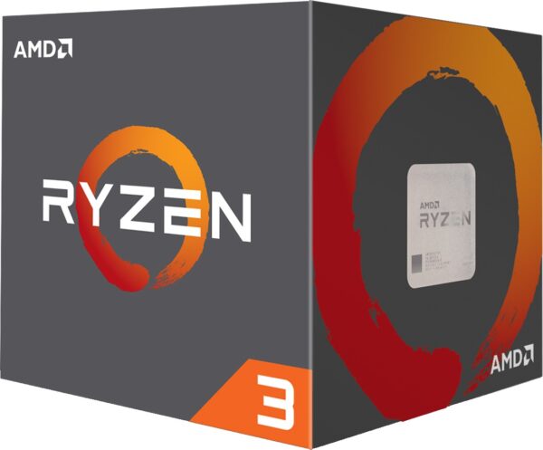 CPU AMD, skt. AM4 AMD Ryzen 3, 1300X, frecventa 3.5 GHz, turbo 3.7 GHz, 4 nuclee, putere 65 W, cooler, „YD130XBBAEBOX”