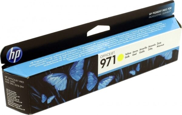 Cartus Cerneala Original HP Yellow, nr.971, pentru Officejet PRO X451DW|X576, , (timbru verde 0.15 lei), „CN624AE”