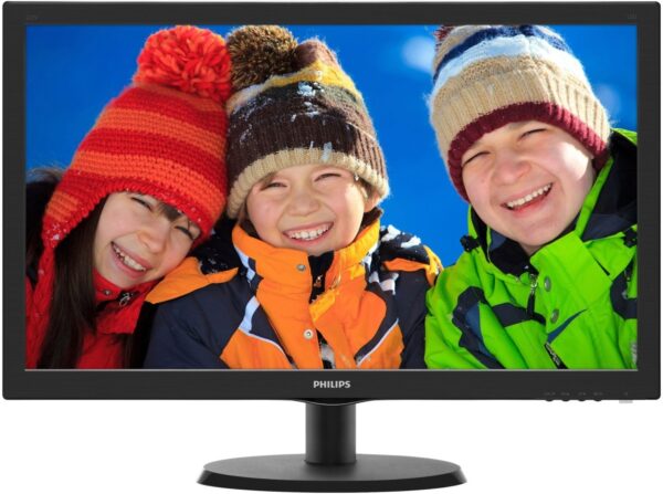 MONITOR PHILIPS 21.5″, home, office, TN, Full HD, Wide, 200 cd/mp, 5 ms, VGA, HDMI, „223V5LHSB2/01” (timbru verde 7 lei)