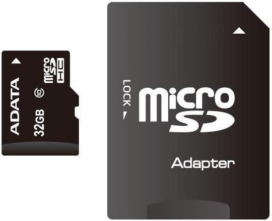 CARD MicroSD ADATA, 32 GB, MicroSDHC, clasa 10, standard UHS-I U1, „AUSDH32GUICL10-RA1” (timbru verde 0.03 lei)