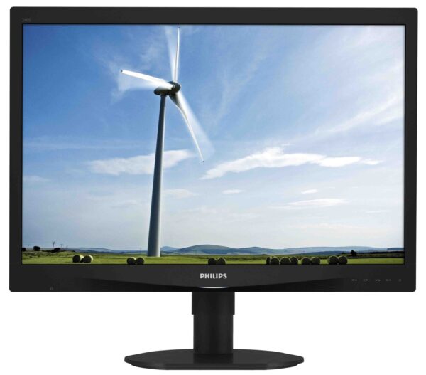 MONITOR PHILIPS 24″, home, office, IPS, Full HD (1920 x 1080), Wide, 250 cd/mp, 5 ms, VGA, DVI, DisplayPort, „240S4QYMB/00” (timbru verde 7 lei)