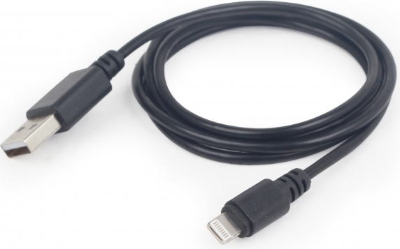 CABLU alimentare si date GEMBIRD, pt. smartphone, USB 2.0 (T) la Lightning (T), 2m, negru, „CC-USB2-AMLM-2M” (include TV 0.06 lei)