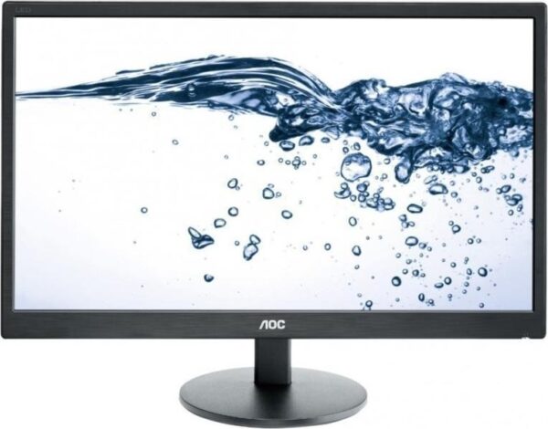 MONITOR AOC 23.6″, home, office, TN, Full HD (1920 x 1080), Wide, 250 cd/mp, 5 ms, VGA, DVI, „E2470SWDA” (timbru verde 7 lei)