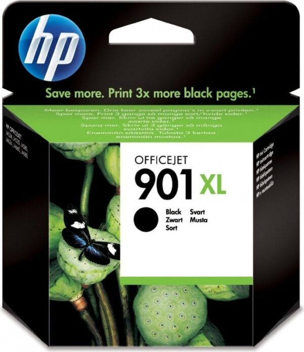 Cartus Cerneala Original HP Black, nr.901XL, pentru OfficeJet 4500|J4524|4580|4624|4640|4660|4680, , (timbru verde 0.15 lei), „CC654AE”