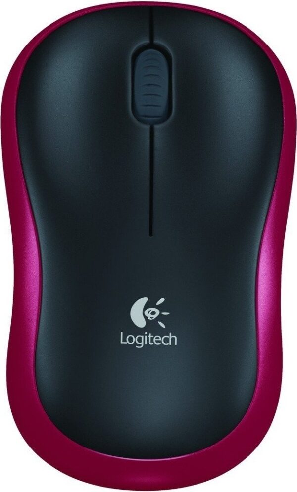 MOUSE LOGITECH, „M185”, PC sau NB, wireless, 2.4GHz, optic, 1000 dpi, butoane/scroll 3/1, , rosu, „910-002240” (timbru verde 0.18 lei)