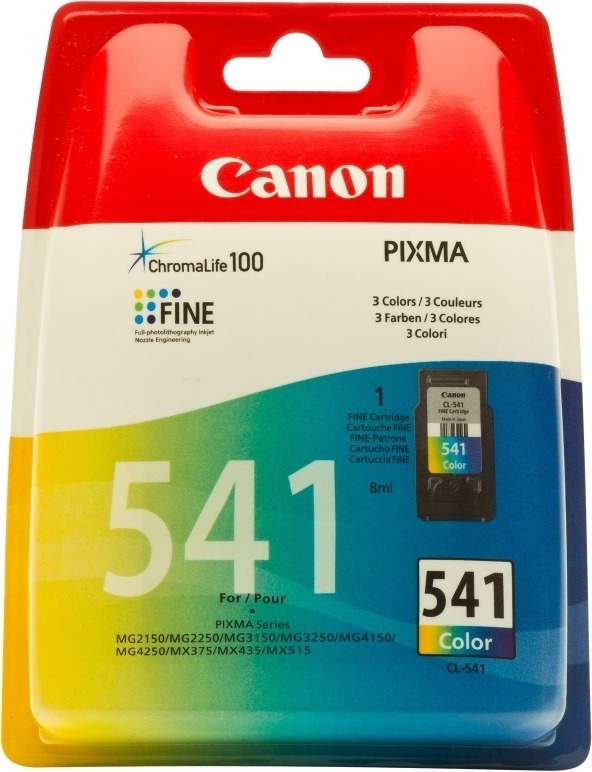 Cartus Cerneala Original Canon Color, CL-541, pentru Pixma MG2150|MG2250|MG3150|MG3250|MG3550|MG3650|MG4150|MG4250|MX375|MX395|MX435|MX455|MX475, 180, incl.TV 0.11 RON, „BS5227B005AA”