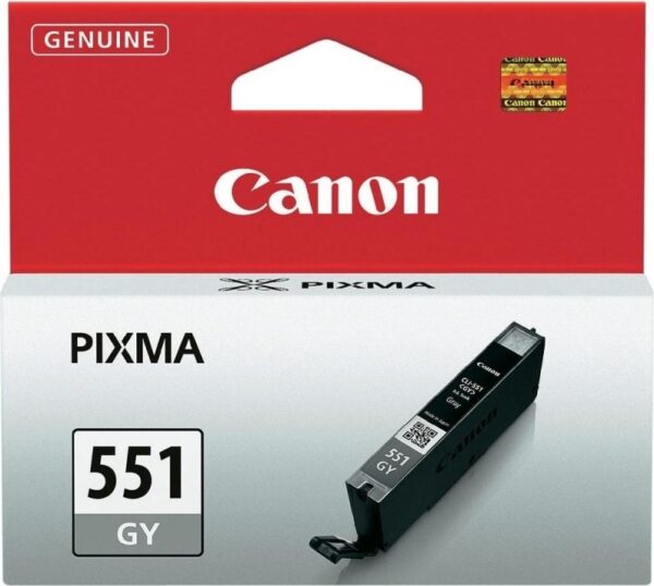 Cartus Cerneala Original Canon Grey, CLI-551Gr, pentru Pixma IP-7250|8750|IX-6850|MG-5450|5550|5650|6350|6450|6650|7150|7550|MX-725|925, 7ml, incl.TV 0.11 RON, „BS6512B001AA”