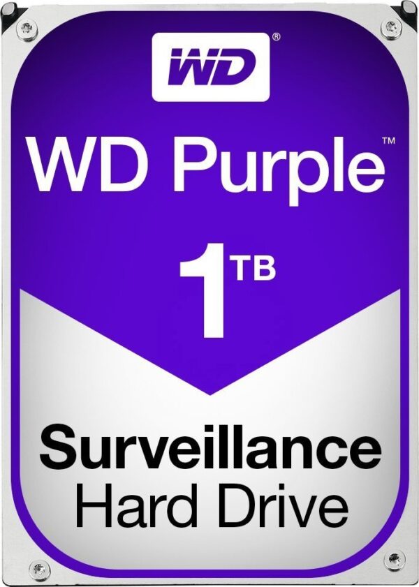 HDD WD 1 TB, Purple, 5.400 rpm, buffer 64 MB, pt. supraveghere, „WD10PURZ”