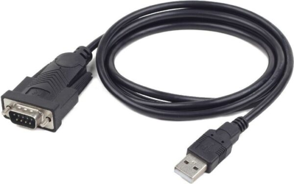 CABLU USB GEMBIRD adaptor, USB 2.0 (T) la Serial DB9M (9-pin)(RS232)(T), 1.5m, negru, „UAS-DB9M-02” (include TV 0.18lei)