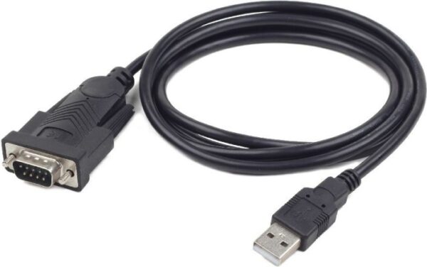 CABLU USB GEMBIRD adaptor, USB 2.0 (T) la Serial DB9M (9-pin)(RS232)(T), 1.5m, negru, „UAS-DB9M-02” (timbru verde 0.08 lei)