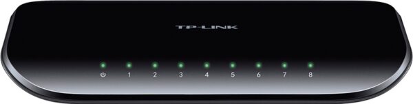 SWITCH TP-LINK 8 porturi Gigabit, carcasa plastic TL-SG1008D (timbru verde 2 lei)