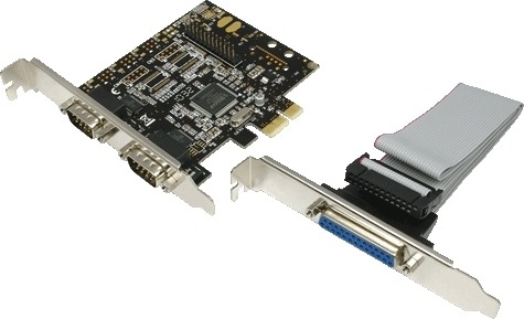 CARD adaptor LOGILINK, PCI-Express la 2 x SERIAL DB9M.+ 1 x PARALEL, „PC0033”