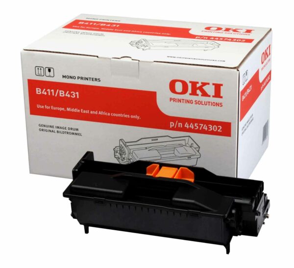 Drum Unit Original Oki Black, 44574302, pentru B411|B431|B432|B512|MB 461|MB 471|MB 491|MB 492|MB 562, 25K, (timbru verde 0.8 lei) „44574302”