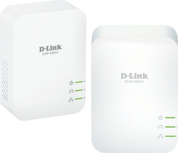 KIT ADAPTOR POWERLINE D-LINK tehnologie AV2, AV1000, pana la 1000Mbps, 1 port Gigabit, 2 buc., „DHP-601AV” (timbru verde 2 lei)