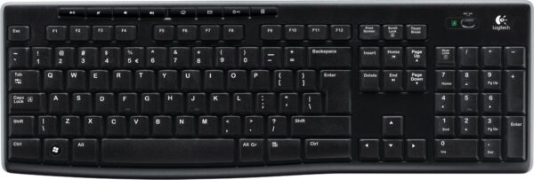 TASTATURA LOGITECH wireless, multimedia, 8 taste multimedia, black, „K270” „920-003738” (timbru verde 0.8 lei)