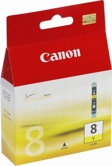 Cartus Cerneala Original Canon Yellow, CLI-8Y, pentru IP4200, , incl.TV 0.11 RON, „BS0623B001AA”