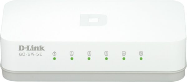 SWITCH D-LINK 5 porturi 10/100Mbps, carcasa plastic, „GO-SW-5E” (timbru verde 2 lei)