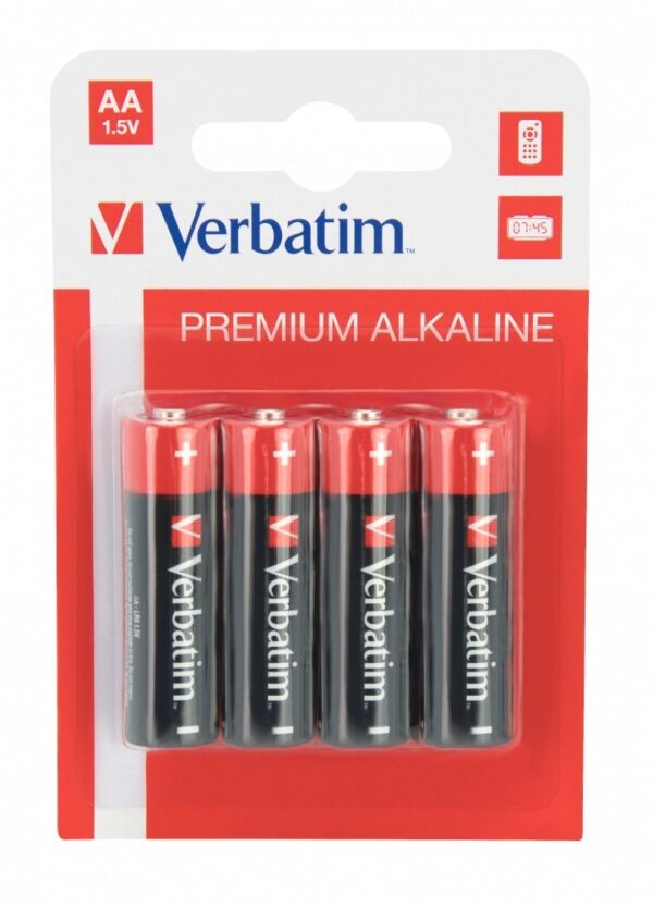 BATERIE VERBATIM AA (R6), 1.5V alcalina, 4 buc., „49921” (include TV 0.32lei)