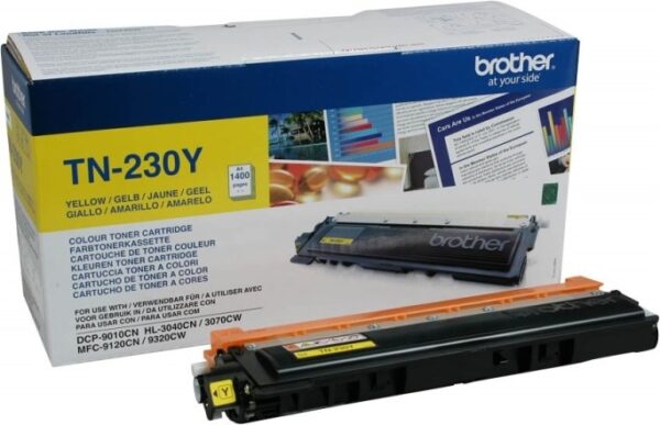 Toner Original Brother Yellow, TN230Y, pentru HL-3040|3070|DCP-9010|MFC-9120|9320, 1.4K,”TN230Y”