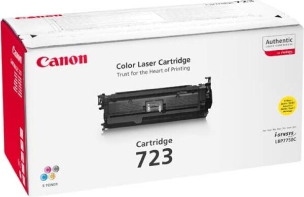 Toner Original Canon Yellow, CRG-723Y, pentru LBP-7750, 8.5K, (timbru verde 1.2 lei) , „CR2641B002AA”