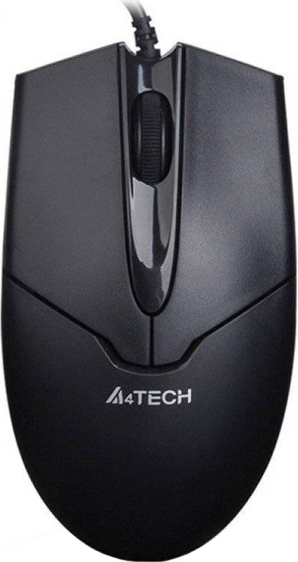 MOUSE A4tech, PC sau NB, cu fir, USB, optic, 1000 dpi, butoane/scroll 3/1, , negru, „OP-550NU-1” (timbru verde 0.18 lei)