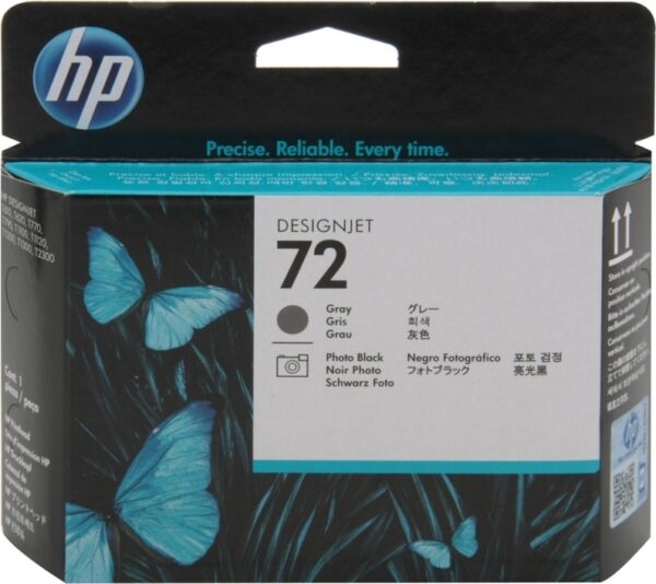 Cap Printare Original HP Photo Black/Grey, nr.72, pentru DesignJet T1100|1120|1200|1300|2300|T610|620|770|790, , (timbru verde 0.15 lei), „C9380A”