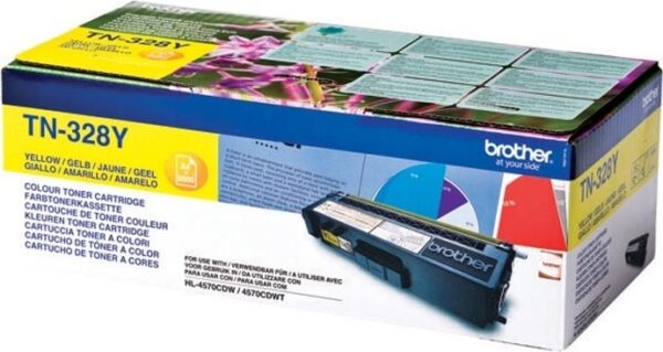 Toner Original Brother Yellow, TN328Y, pentru HL-4570|MFC-9970|9270, 6K,”TN328Y”