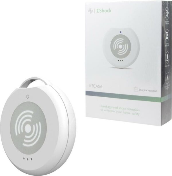 DETECTOR de geam spart wireless LOGILINK, bluetooth V4.0, pana la 25m spatiu mixt, 100m spatiu deschis, necesita unitate centrala, control prin smartphone cu aplicatia „Sigma Casa”, „Sigma Shock” „SH0007” ((timbru verde 0.18 lei)