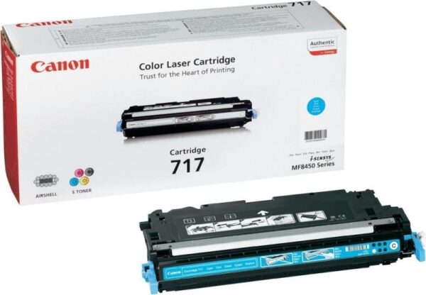 Toner Original Canon Cyan, CRG-717C, pentru MF-8450, 4K, (timbru verde 1.2 lei) , „CR2577B002AA”