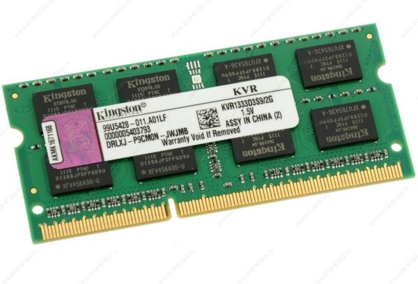 SODIMM Kingston, 2GB DDR3, 1333 MHz, „KVR13S9S6/2”