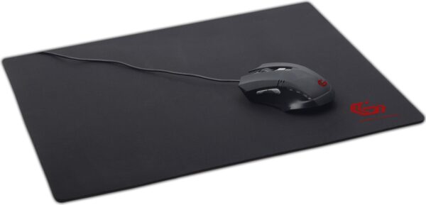 MousePAD GEMBIRD – gaming, textil, 450 x 400 x 3 mm, negru, „MP-GAME-L”