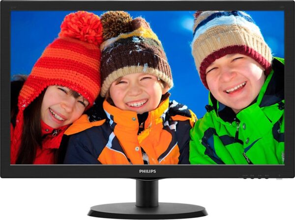 MONITOR PHILIPS 21.5″, home, office, TN, Full HD (1920 x 1080), Wide, 200 cd/mp, 5 ms, VGA, „223V5LSB2/10” (timbru verde 7 lei)