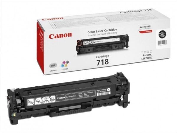 Toner Original Canon Black, CRG-718B, pentru LBP-7200|LBP-7210|LBP-7660|LBP-7680|MF-8330|MF-8340|MF-8350|MF-8360|MF-8380|MF-8540|MF-8550|MF-8580|MF-724|MF-728|MF-729, 3.4K, incl.TV 0.8 RON, „CR2662B002AA”