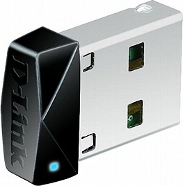 ADAPTOR RETEA D-LINK pico, extern wireless 2.4 GHz, USB 2.0, port, 150 Mbps, antena interna x 1, „DWA-121” (include TV 0.18lei)