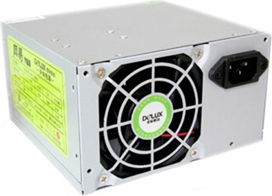 SURSA DELUX 450 (230W for 450W Desktop PC), Fan 8cm, Conector 20+4 pini, 2xSATA, 2xMolex, Switch ON/OFF „DLP-23MS”, (timbru verde 2 lei)