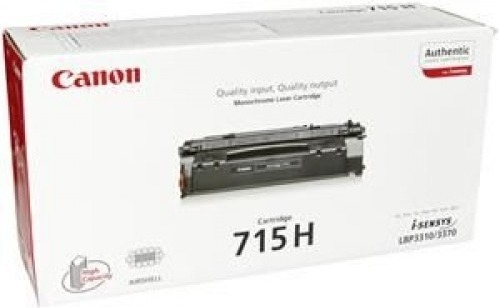 Toner Original Canon Black, CRG-715H, pentru LBP-3310|LBP-3370, 7K, (timbru verde 1.2 lei) , „CR1976B002AA”