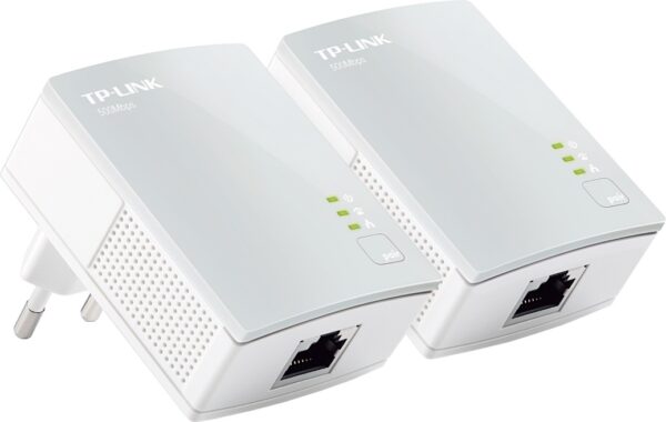 KIT ADAPTOR POWERLINE TP-LINK tehnologie AV, AV600, pana la 600Mbps, 1 port 10/100Mbps, 2 buc. „TL-PA4010KIT” (timbru verde 2 lei)