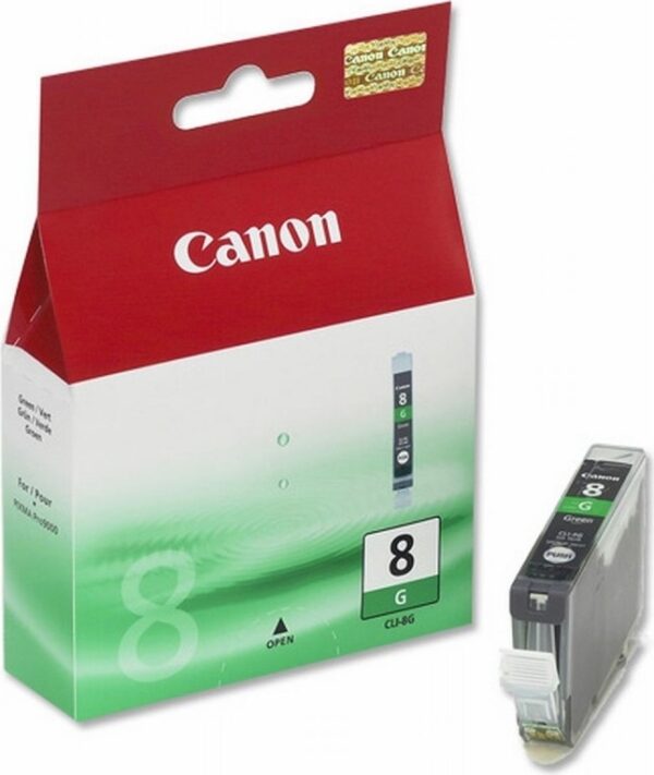 Cartus Cerneala Original Canon Green, CLI-8G, pentru IP6700|Pro 9000, , (timbru verde 0.15 lei), „BS0627B001AA”