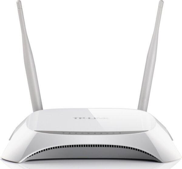 ROUTER TP-LINK wireless. portabil, 3G 300Mbps, 4 porturi 10/100Mbps, compatibl UMTS/HSPA/EVDO, 3G USB modem, 3G/WAN failover, 2T2R, 2.4GHz, 802.11n/g/b, 2 antene „TL-MR3420” (timbru verde 0.8 lei)