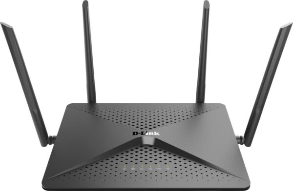 ROUTER D-LINK wireless 2600Mbps, 4 porturi Gigabit, 4 antene externe, Dual Band AC2600 (1733/800Mbps), AC SmartBeam, MU-MIMO, USB 3.0, black „DIR-882” (timbru verde 0.8 lei)