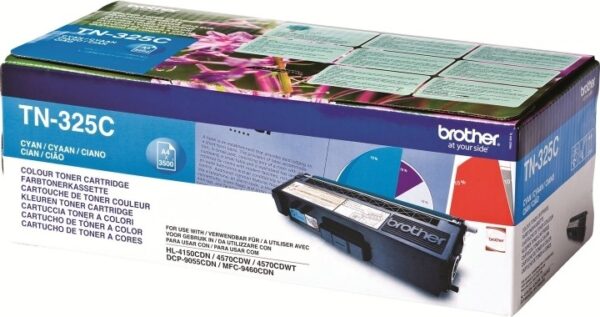 Toner Original Brother Cyan, TN325C, pentru HL-4140|4150|4570|DCP-9270|9055|MFC-9970|9460, 3.5K,”TN325C”