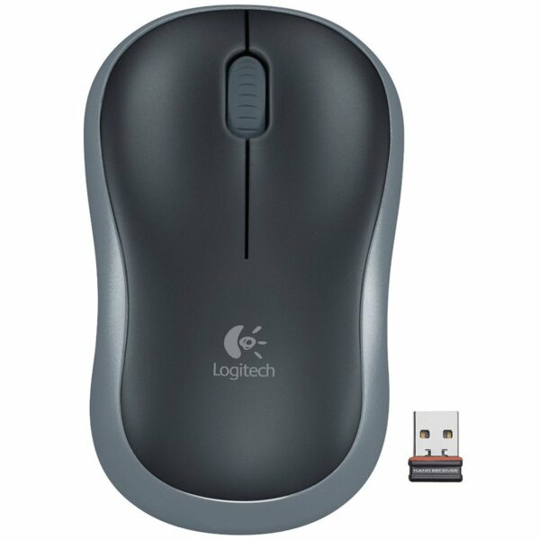 MOUSE LOGITECH, „M185”, PC sau NB, wireless, 2.4GHz, optic, 1000 dpi, butoane/scroll 3/1, , negru, „910-002238” (timbru verde 0.18 lei)