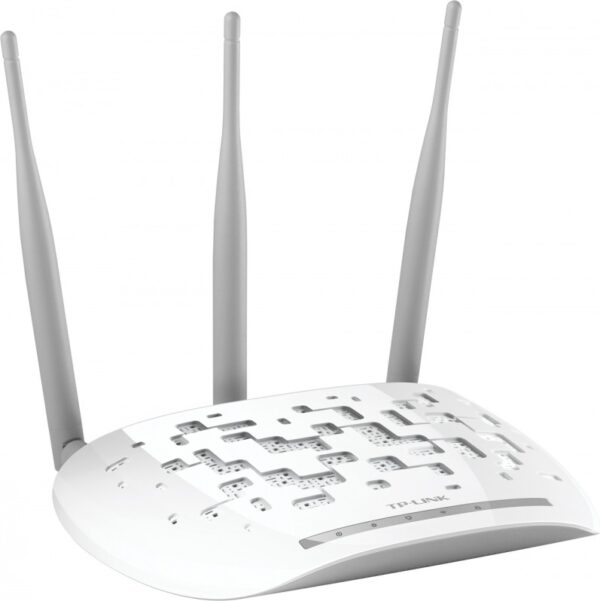 ACCESS POINT TP-LINK wireless 430Mbps, port 10/100Mbps, 3 antene externe, pasiv PoE, Atheros, 3T3R, 2.4GHz, Passive PoE, QSS Push Button „TL-WA901ND” (include TV 1.75lei)