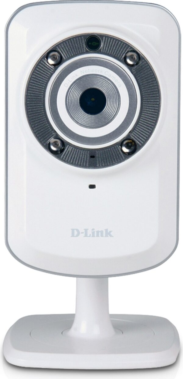 CAMERA IP D-Link, stand, pt. interior, dist. IR 5 m, tip lentila fixa 5.01 mm, 0.3 Mpx, cu fir | wi-fi, microfon da, PoE nu, carcasa plastic, slot SD card nu, „DCS-932L” (timbru verde 0.8 lei)